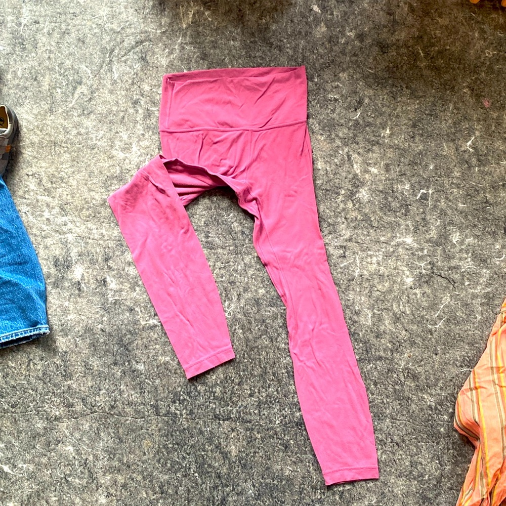 Purple-pink Lululemon Align leggings, size 6
